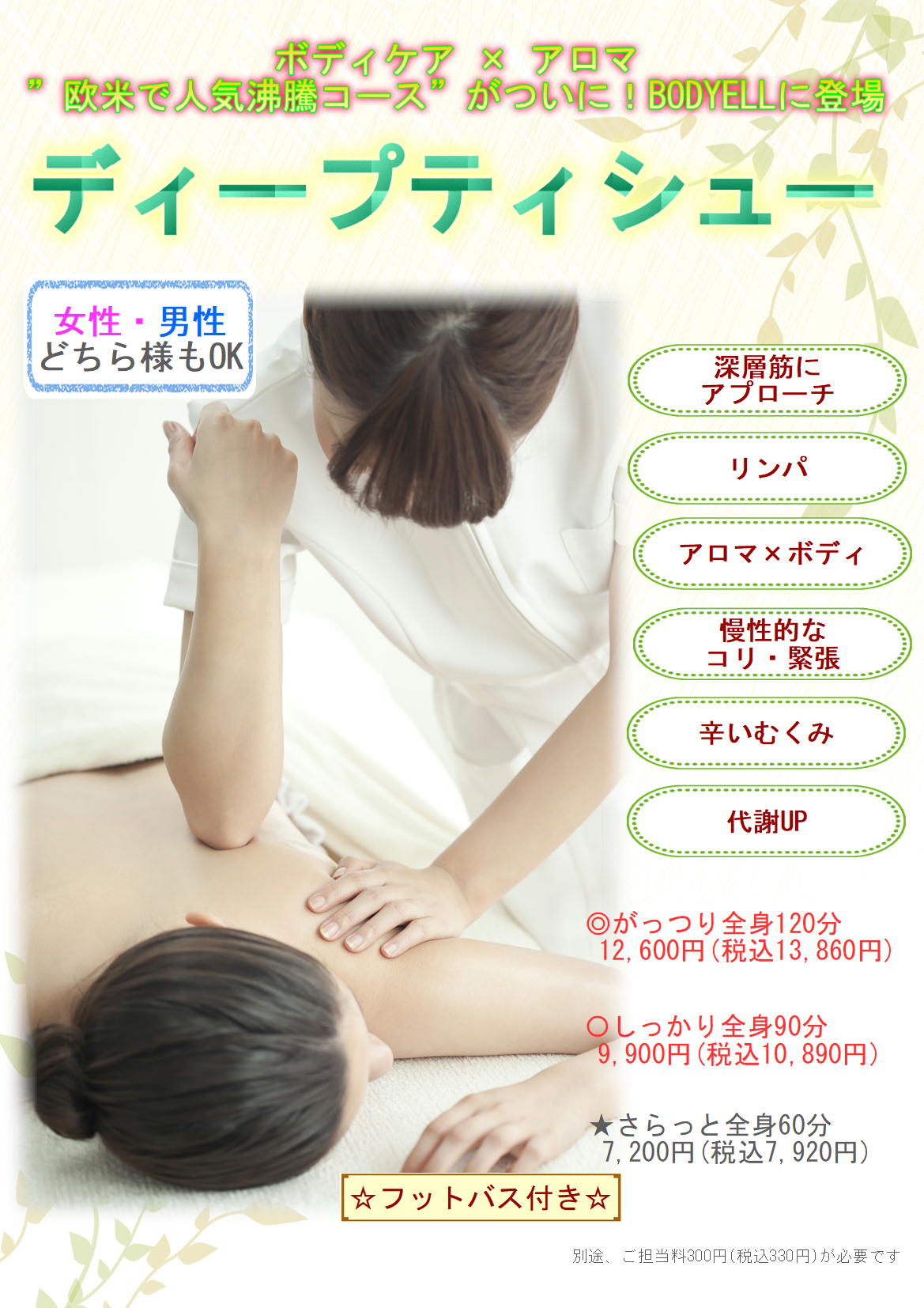 アロマオイルトリートメント